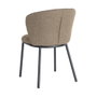 Silla Espiga Marrón Tejido-Metal 55 X 55 X 78 cm (Set de 2)