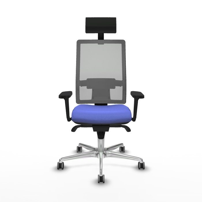 PIQUERAS Y CRESPO Silla de oficina Horna con Mecanismo Sincro, Azul claro y Gris PIQUERAS Y CRESPO Silla de oficina Horna con Mecanismo Sincro, Azul claro y Gris