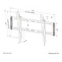 Neomounts WL35-550BL16 Soporte de pared inclinable para TV 42-86 pulgadas
