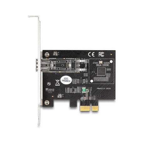 DeLOCK Tarjeta de Red PCI Express x1 i210, 1 Puerto Gigabit LAN SFP Fibra, Intel I210, 1000 Mbit/s, para PC/Server