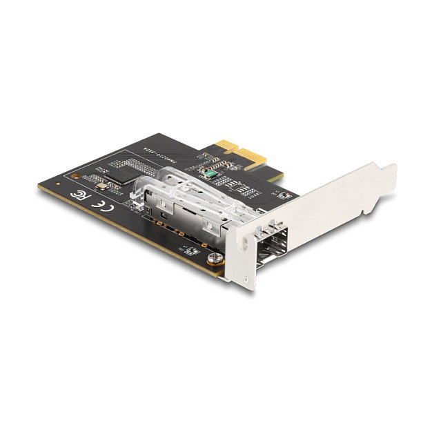 DeLOCK Tarjeta de Red PCI Express x1 i210, 1 Puerto Gigabit LAN SFP Fibra, Intel I210, 1000 Mbit/s, para PC/Server