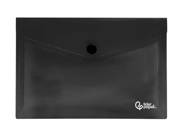 Liderpapel Carpeta dossier con broche polipropileno Din A7 negro opaco