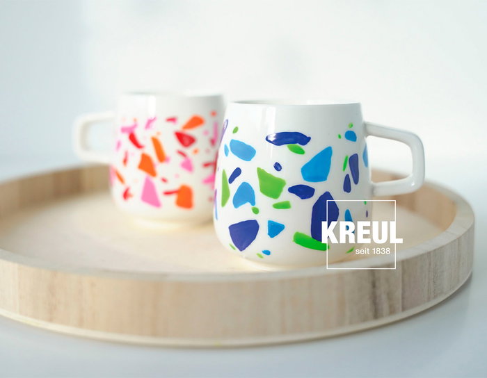 Kreul Set de 6 pinturas para vidrio y porcelana Classic Color Living de 20 ml
