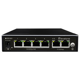 Level One FEP-0631 Switch 6 Puertos Gigabit Ethernet 4 PoE+ 60W