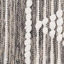 Alfombra Gris-Blanco Poliester-Algodón 120 X 180 cm