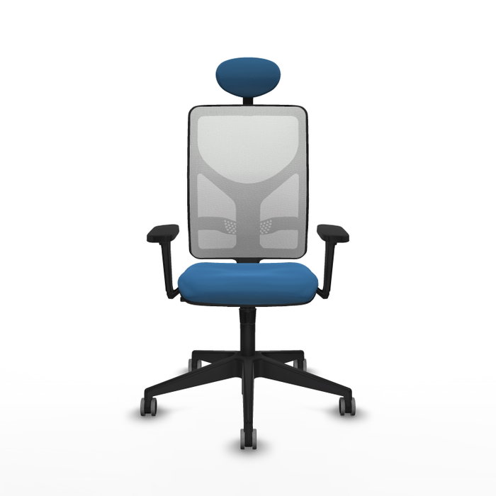 PIQUERAS Y CRESPO Silla de oficina Motilla con mecanismo Sincro, Azul claro y Blanco PIQUERAS Y CRESPO Silla de oficina Motilla con mecanismo Sincro, Azul claro y Blanco