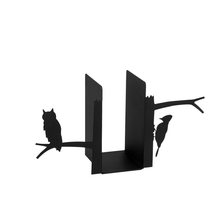 Aberto Design Sujetalibros 6 - Negro, Decoración Elegante y Funcional para Estanterías Aberto Design Sujetalibros 6 - Negro, Decoración Elegante y Funcional para Estanterías