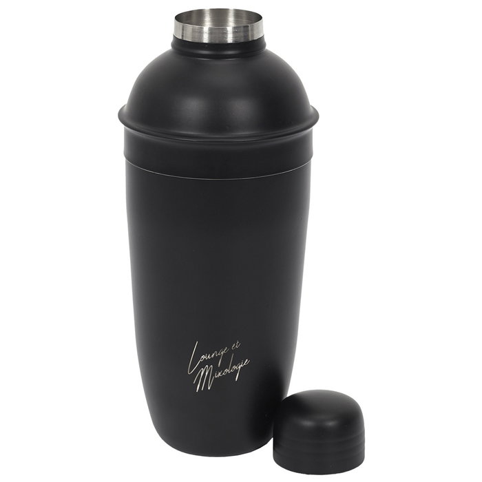 Cook Concept Coctelera 620 ml Negra con Grabado Lounge et Mixologie