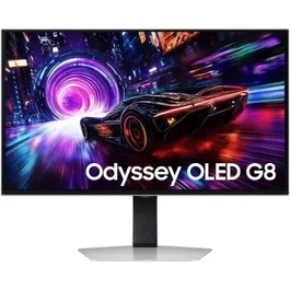 Samsung Odyssey OLED G8 G81SF S27FG816SU Monitor Gaming 27" 4K UHD 240Hz 0.03ms QD-OLED con FreeSync Premium Pro y VESA DisplayHDR TrueBlack 400, Regulable en Altura, Color Plata