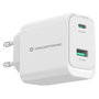 Conceptronic ALTHEA20W45 Cargador de Pared 45W USB-C y USB-A Blanco