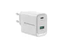 Cargador de pared quick charge 3.0 pd pps 1 puerto usb-c 1 puerto usb-a conceptronic althea 45w
