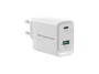Cargador de pared quick charge 3.0 pd pps 1 puerto usb-c 1 puerto usb-a conceptronic althea 45w