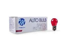 M-Tech LÁMPARA PR21W BAW15S 12V/21W ROJO (10 UDS)