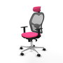 PIQUERAS Y CRESPO Silla de oficina Jorquera Rosa y Gris