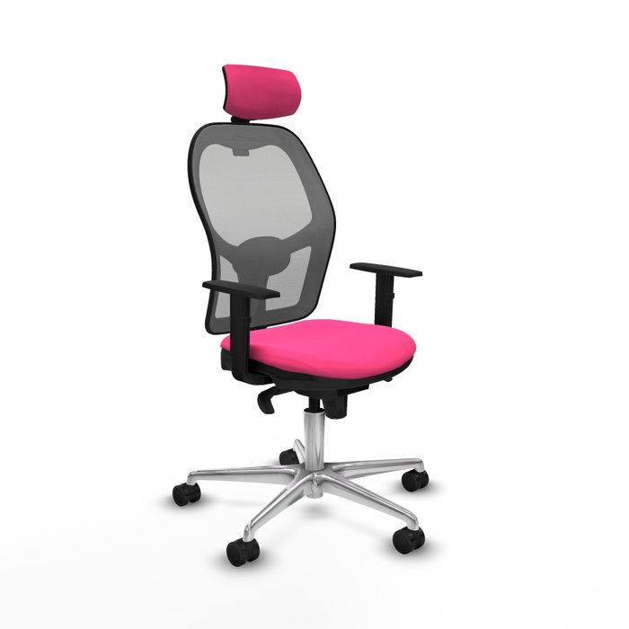 PIQUERAS Y CRESPO Silla de oficina Jorquera Rosa y Gris PIQUERAS Y CRESPO Silla de oficina Jorquera Rosa y Gris