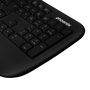 Phoenix Technologies K201 Teclado Ergonómico Inalámbrico 2.4 GHz para Windows, MacOS y Linux, con Teclas Multimedia