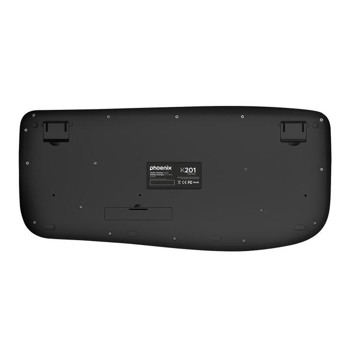 Phoenix Technologies K201 Teclado Ergonómico Inalámbrico 2.4 GHz para Windows, MacOS y Linux, con Teclas Multimedia Phoenix Technologies K201 Teclado Ergonómico Inalámbrico 2.4 GHz para Windows, MacOS y Linux, con Teclas Multimedia