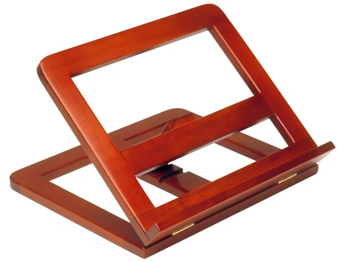 Q-connect Atril Sujetalibros Madera Color Cognac 330x270x65 mm