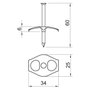 OBO Bettermann Nagel-Fix 3,5x60mm Transparentes (100 unidades)
