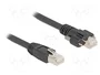 DeLOCK Cable Ethernet Cat.6A S/FTP RJ45 con tornillos 1 m negro