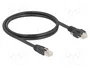 DeLOCK Cable Ethernet Cat.6A S/FTP RJ45 con tornillos 1 m negro