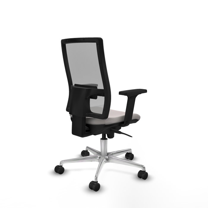 PIQUERAS Y CRESPO Silla de oficina Horna con Mecanismo Sincro, Blanco y Gris PIQUERAS Y CRESPO Silla de oficina Horna con Mecanismo Sincro, Blanco y Gris