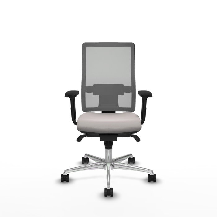 PIQUERAS Y CRESPO Silla de oficina Horna con Mecanismo Sincro, Blanco y Gris PIQUERAS Y CRESPO Silla de oficina Horna con Mecanismo Sincro, Blanco y Gris