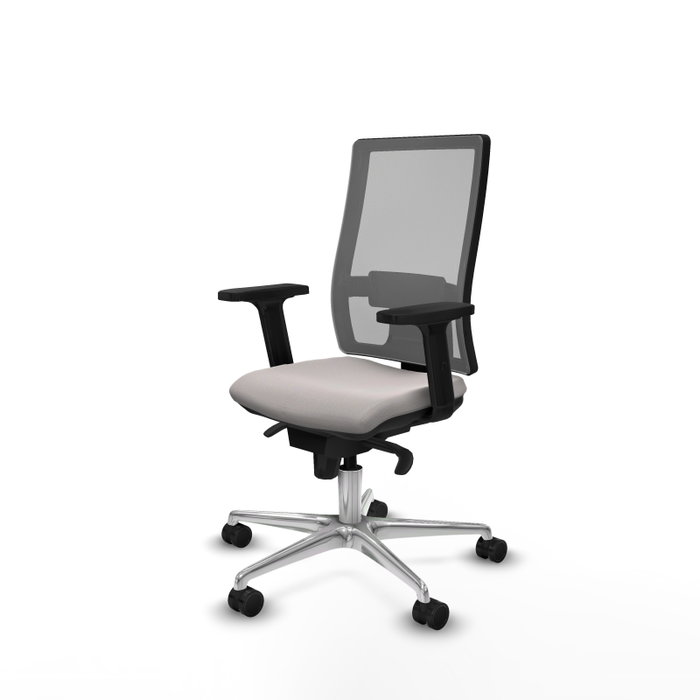PIQUERAS Y CRESPO Silla de oficina Horna con Mecanismo Sincro, Blanco y Gris PIQUERAS Y CRESPO Silla de oficina Horna con Mecanismo Sincro, Blanco y Gris