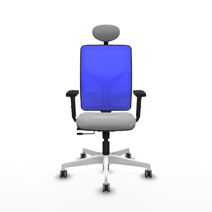 PIQUERAS Y CRESPO Silla de oficina Motilla Gris claro y Azul PIQUERAS Y CRESPO Silla de oficina Motilla Gris claro y Azul