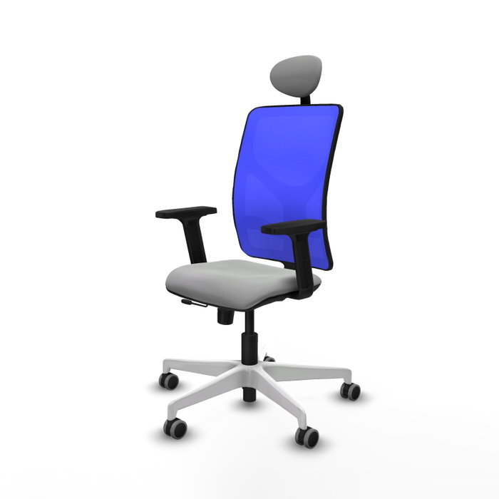 PIQUERAS Y CRESPO Silla de oficina Motilla Gris claro y Azul PIQUERAS Y CRESPO Silla de oficina Motilla Gris claro y Azul