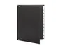 Pardo Carpeta clasificadora fuelle pardo carton compacto folio 12 departamentos visor doble personalizables color negro