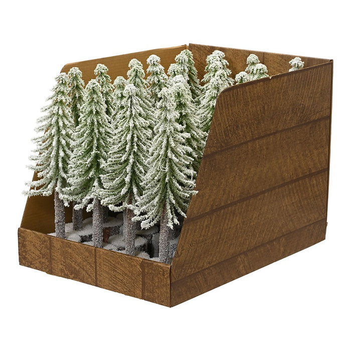 Everlands Mini árbol nevado de interior ø8 x 25 cm