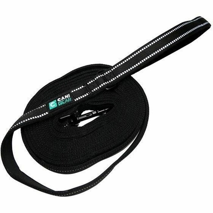Cani C Gear Correa para perros de 5 m en Neopreno suave con asa - Negro