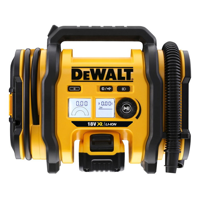 DeWALT DCC018N Compresor Portátil a Batería 12V, 11 bar, Flujo de Aire 0.6 l/min, 2.5 kg, Negro y Amarillo