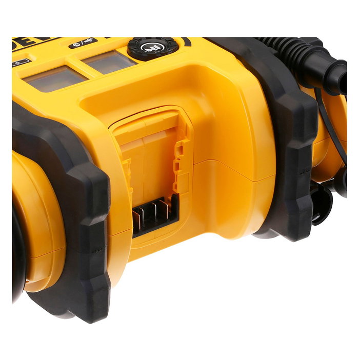 DeWALT DCC018N Compresor Portátil a Batería 12V, 11 bar, Flujo de Aire 0.6 l/min, 2.5 kg, Negro y Amarillo
