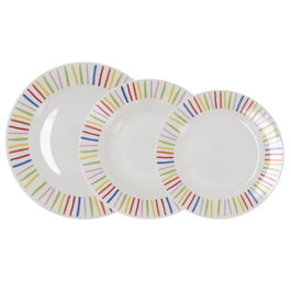 Quid Vajilla California de Porcelana 18 Piezas Blanco