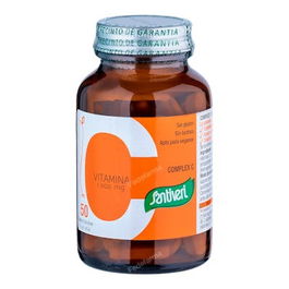 SANTIVERI Bio Complex-C 50Cap. Vitaminas de Amla, Fuente Natural Vitamina C Vegetal, Apto Veganos
