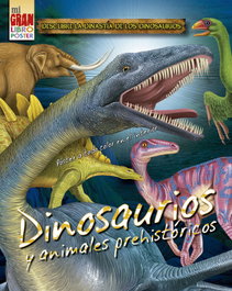 PICARONA Mi gran libro póster: Dinosaurios y animales prehistóricos