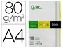 Liderpapel Papel Color A4 80gr 500 Hojas (5 Colores Surtidos) para Impresora Ink-jet, Laser y Fotocopiadoras