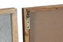 DKD Home Decor Set de 4 Cuadros MDF y Abeto Cerezo Azul