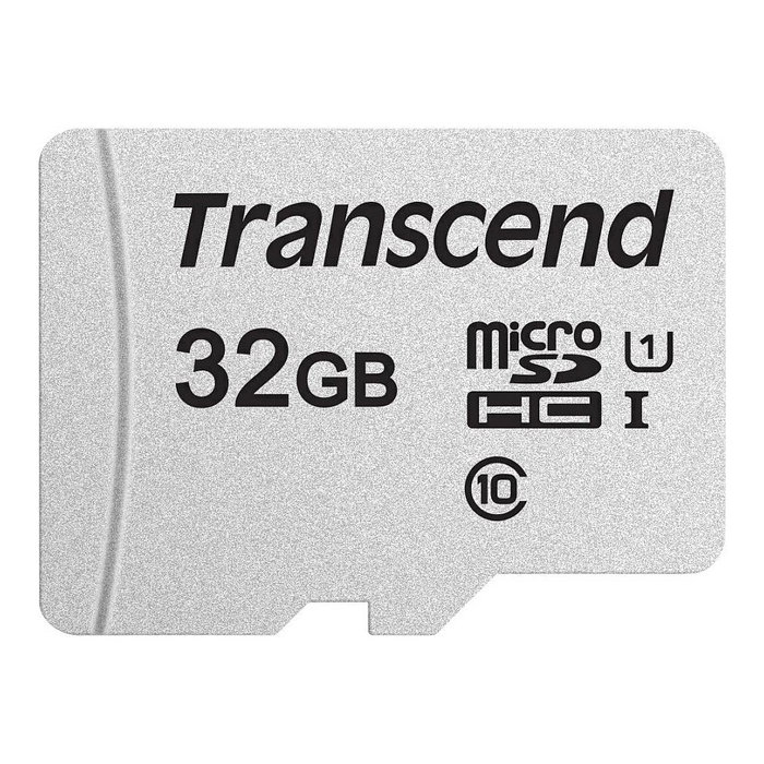 Transcend Tarjeta microSDHC de 32GB USD300S-A Clase 10 UHS-I U1 A1 con Adaptador SD Velocidad de Lectura 95 MB/s Escritura 25 MB/s