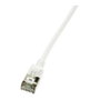 LogiLink Patch cable Cat.6A TPE SlimLine blanco 1,5m