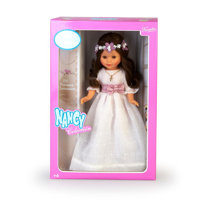 Nancy Muñeca Comunión Corona Flores Morena Nal00000 Famosa Muñeca Primera Comunión +4 años