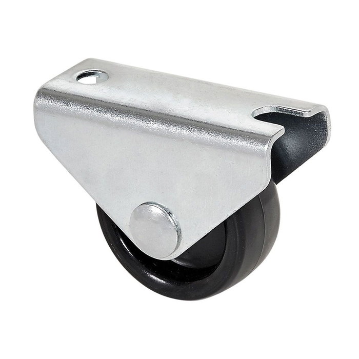 Ruedas Alex Rueda fija con placa y eje liso dos fijaciones, carga máx. 40 kg, Ø 2,5 cm Ruedas Alex Rueda fija con placa y eje liso dos fijaciones, carga máx. 40 kg, Ø 2,5 cm