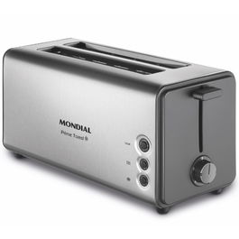 Mondial Tostadora T16 Smart Day 4 Ranuras Anchas 1400W 5 Niveles de Tostado Descongelar Recalentar Cancelar Bandeja Recogemigas