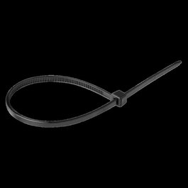 ORNO Bridas o Abrazaderas de Nylon 2.5mm * 200mm - Pack de 100 Unidades, Color Negro