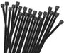 ORNO Bridas o Abrazaderas de Nylon 2.5mm * 200mm - Pack de 100 Unidades, Color Negro