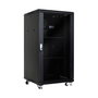MicroConnect Armario Rack 19 pulg 22HU 600x600mm Negro con Cristal Templado