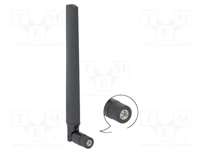DeLOCK Antena 5G LTE SMA Macho - 1,3 dBi Omnidireccional Negro DeLOCK Antena 5G LTE SMA Macho - 1,3 dBi Omnidireccional Negro