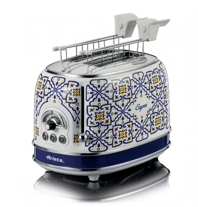 Ariete Tostadora Capri 2 Ranuras Blanco / Azul
